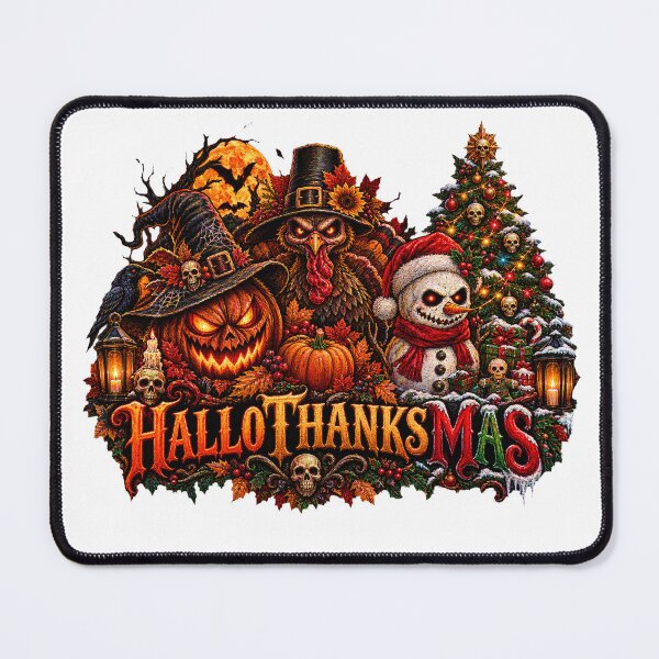 Item preview, Halloween Christmas Thanksgiving Pumpkin Turkey Snowman designed and sold by QuiteOrbit.
