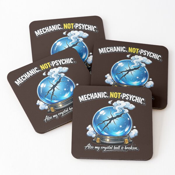 Item preview, Mechanic Not Psychic designed and sold by Designs by Kyron.