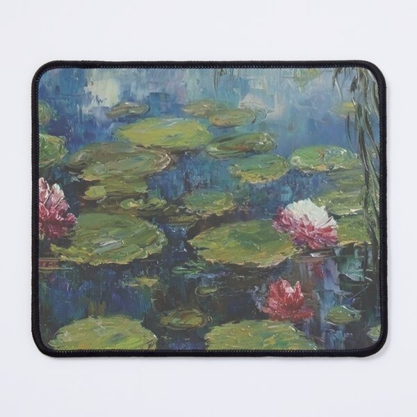 Item preview, Water Lilies by Claude Monet Fan Art Watercolor Painting Vintage Botanical Floral Flowers Nature Digital Illustration designed and sold by Matt_Smith.
