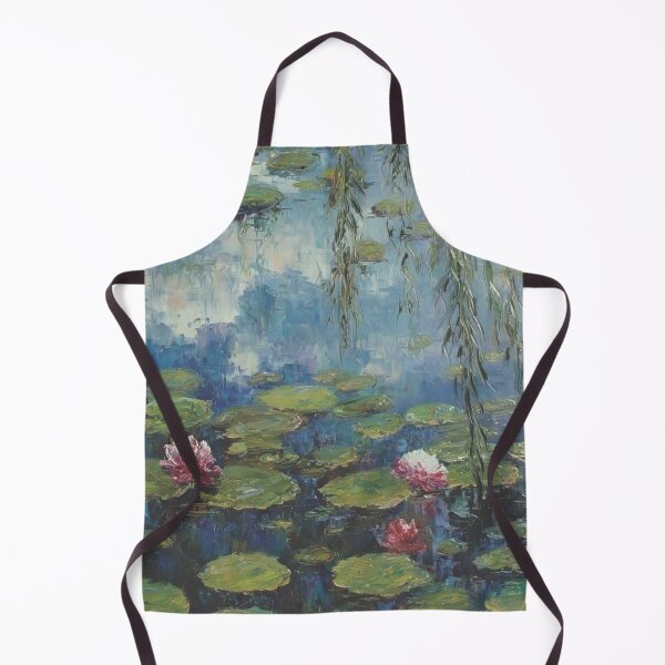 Item preview, Water Lilies by Claude Monet Fan Art Watercolor Painting Vintage Botanical Floral Flowers Nature Digital Illustration designed and sold by Matt_Smith.