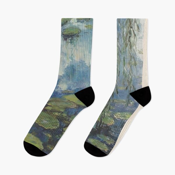 Item preview, Water Lilies by Claude Monet Fan Art Watercolor Painting Vintage Botanical Floral Flowers Nature Digital Illustration designed and sold by Matt_Smith.