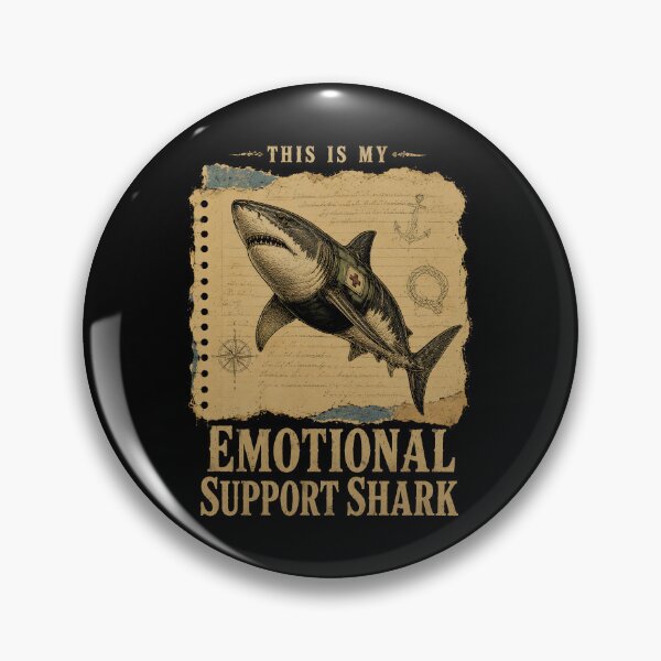 Item preview, Emotional Support Shark designed and sold by Animavera.