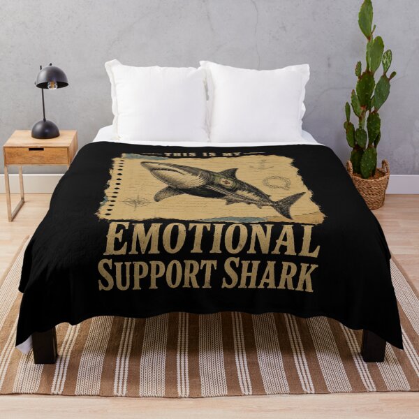 Item preview, Emotional Support Shark designed and sold by Animavera.