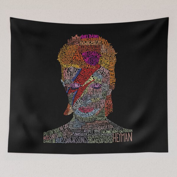 Item preview, David Bowie Lyricquote Portrait designed and sold by josh-pencil.