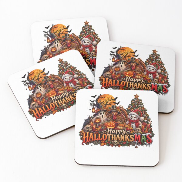 Item preview, happy Hallothanksmas holiday horror designed and sold by QuiteOrbit.