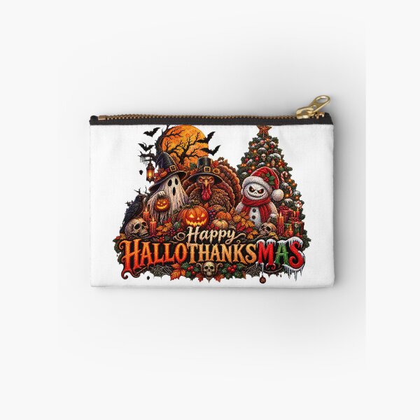 Item preview, happy Hallothanksmas holiday horror designed and sold by QuiteOrbit.