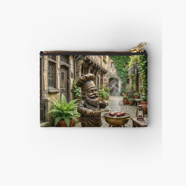 Item preview, Gnome at the BBQ Art Print – BBQ Lover Gift, Poland Travel Decor designed and sold by Purrfecta.