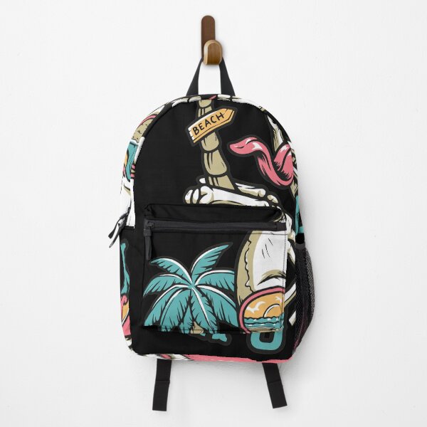 Item preview, Howdy Surfing Skull Beach Vacation Art designed and sold by RAPHAEMATTH.