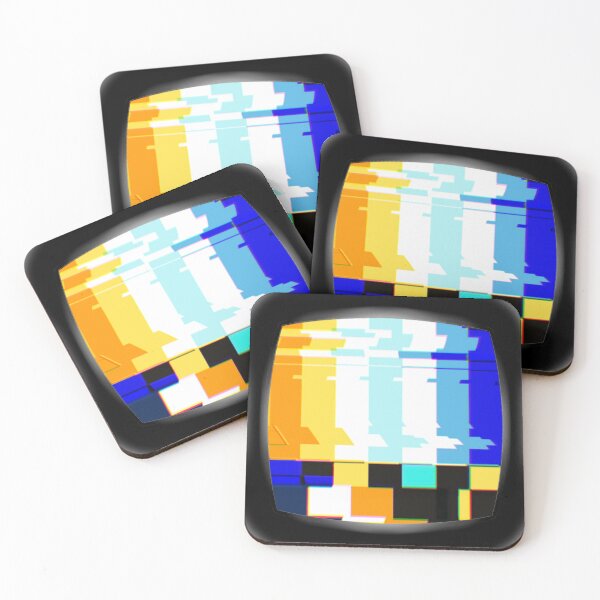 Item preview, Glitchy TV aroace flag designed and sold by Bee Stings.