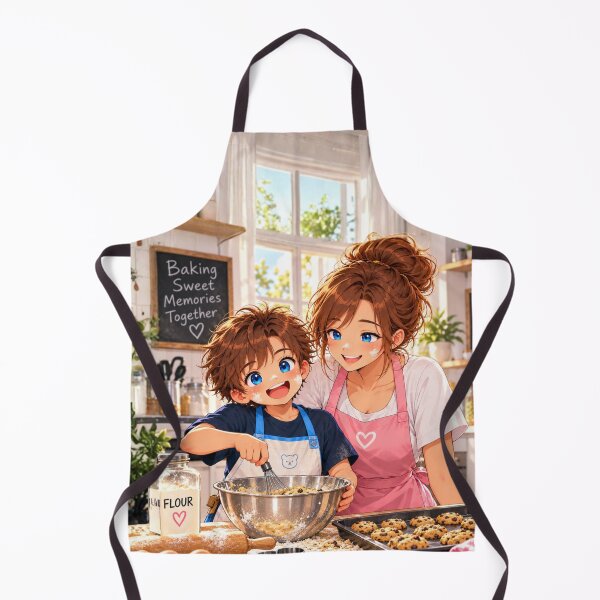 Item preview, Kolt and Mom Baking Cartoon Character Design designed and sold by Kenzie & Co.