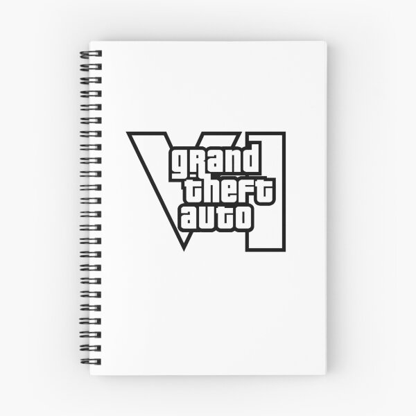 Item preview, GTA 6 Grand Theft Auto 6 Vice City Logo Black designed and sold by BubblePopRed.