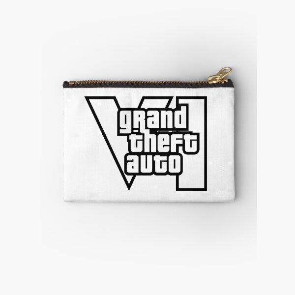Item preview, GTA 6 Grand Theft Auto 6 Vice City Logo Black designed and sold by BubblePopRed.