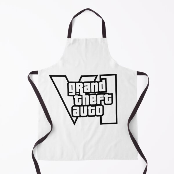 Item preview, GTA 6 Grand Theft Auto 6 Vice City Logo Black designed and sold by BubblePopRed.