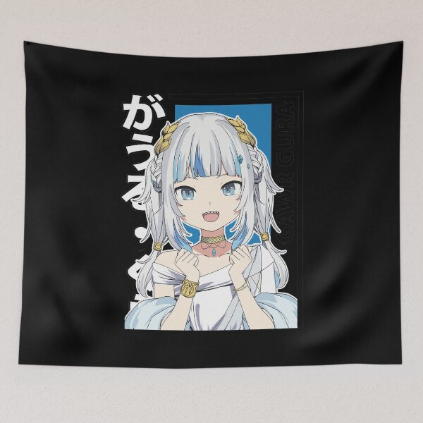 Item preview, Gawr Gura Elegant White Dress Anime Portrait designed and sold by RAPHAEMATTH.