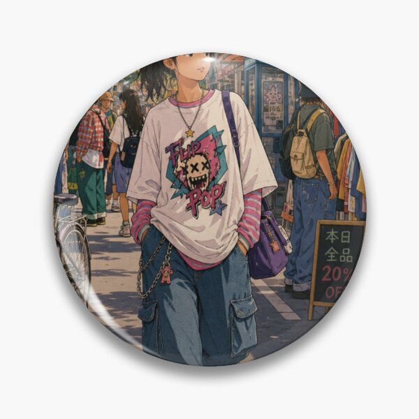 Item preview, 90s Harajuku Streetwear Anime Girl Vintage Tokyo Art designed and sold by vekotpu.