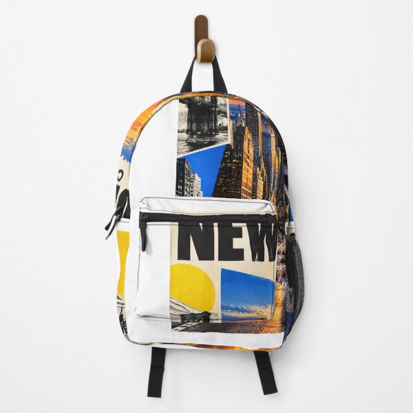Item preview, New York City Vintage Collage – Empire State Building & Yellow Taxi – Retro Urban Art Tee designed and sold by bobscraze.