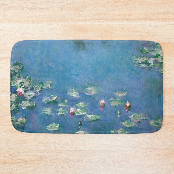 Item preview, Water Lilies by Claude Monet Fan Art Watercolor Painting Vintage Botanical Floral Flowers Nature Digital Illustration designed and sold by Matt_Smith.
