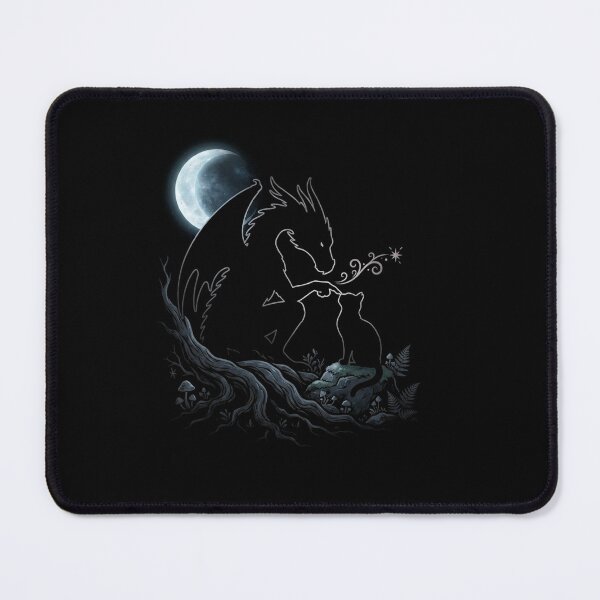 Item preview, Moonlit Dragon Silhouette Dark Fantasy Forest Design designed and sold by Ostericaimusa.