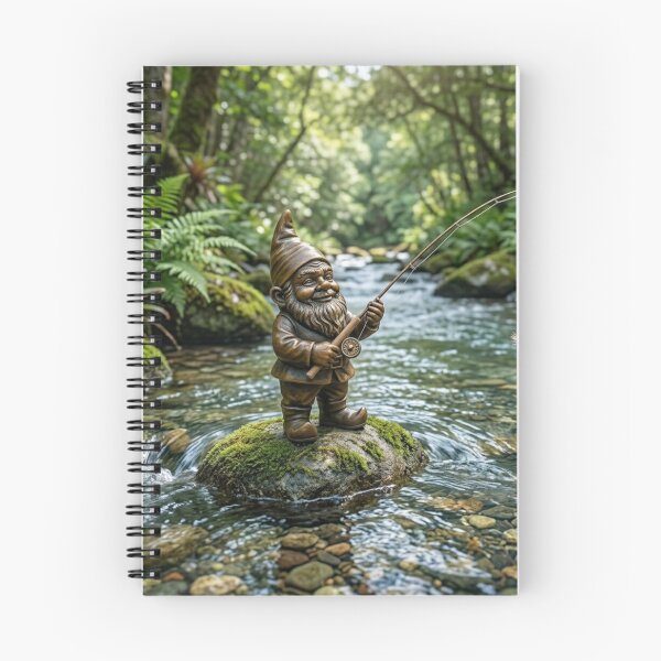 Item preview, Gnome Fly Fishing Art Print – Fly Fishing Gift, Poland Travel Decor designed and sold by Purrfecta.