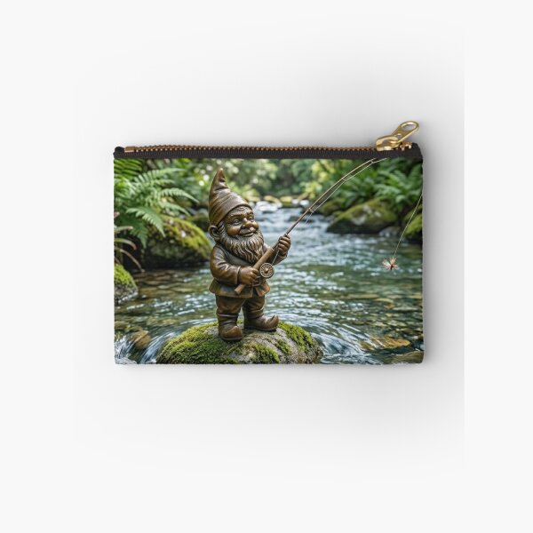 Item preview, Gnome Fly Fishing Art Print – Fly Fishing Gift, Poland Travel Decor designed and sold by Purrfecta.