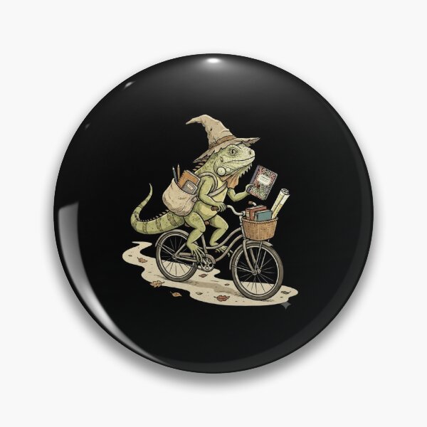 Item preview, Whimsical Witch Teacher Riding a Bicycle with School Books designed and sold by MiALopezArt.