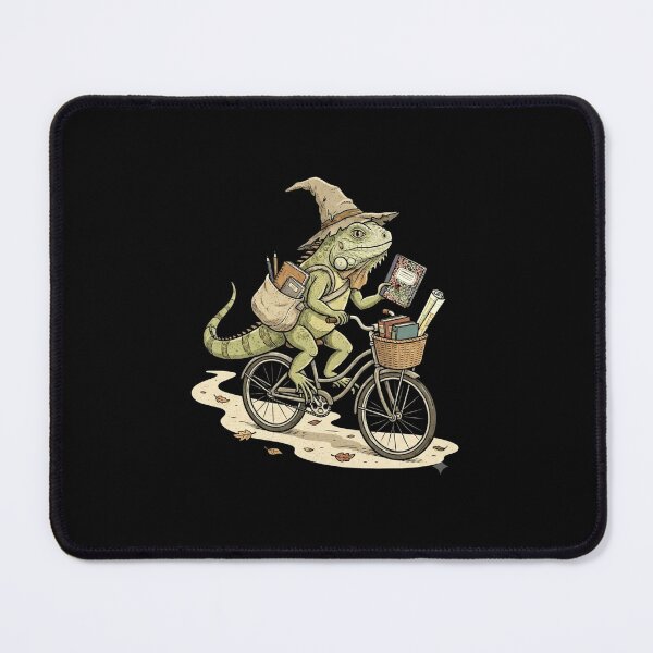 Item preview, Whimsical Witch Teacher Riding a Bicycle with School Books designed and sold by MiALopezArt.