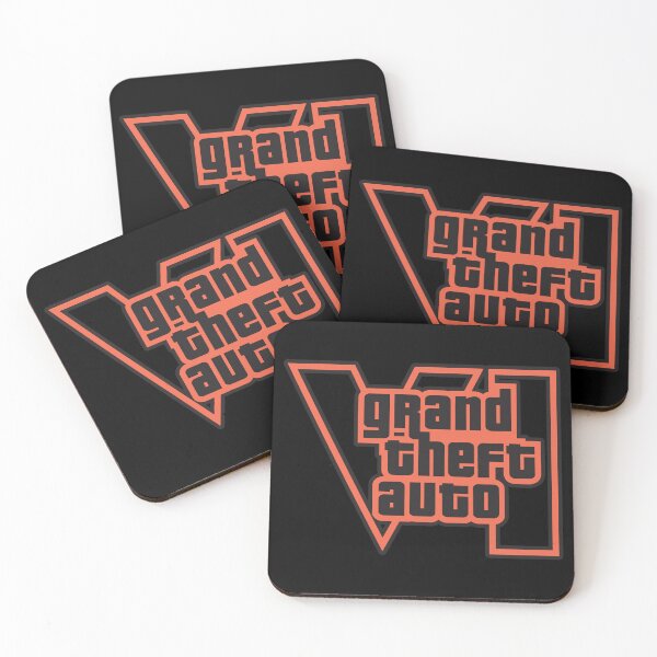 Item preview, GTA 6 Grand Theft Auto 6 Vice City Logo Red designed and sold by BubblePopRed.
