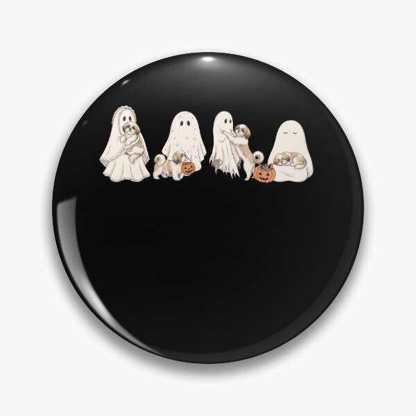 Item preview, Shih Tzu Halloween Boo Pumpkin Dog Lover designed and sold by dian-rody-crest.