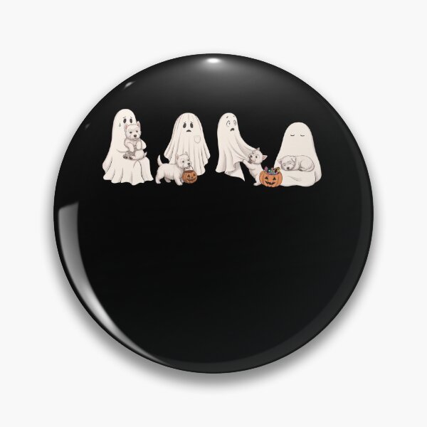 Artikelvorschau, West Highland White Terrier Halloween Boo Kürbis Hundeliebhaber entworfen und verkauft von dian-rody-crest.