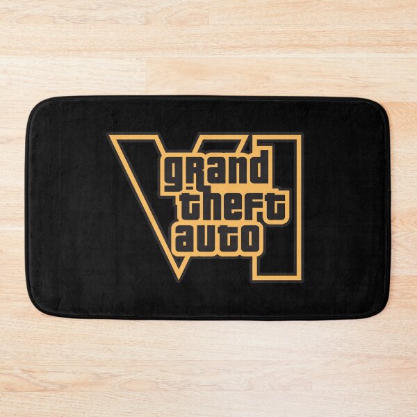 Item preview, GTA 6 Grand Theft Auto 6 Vice City Logo Gold designed and sold by BubblePopRed.