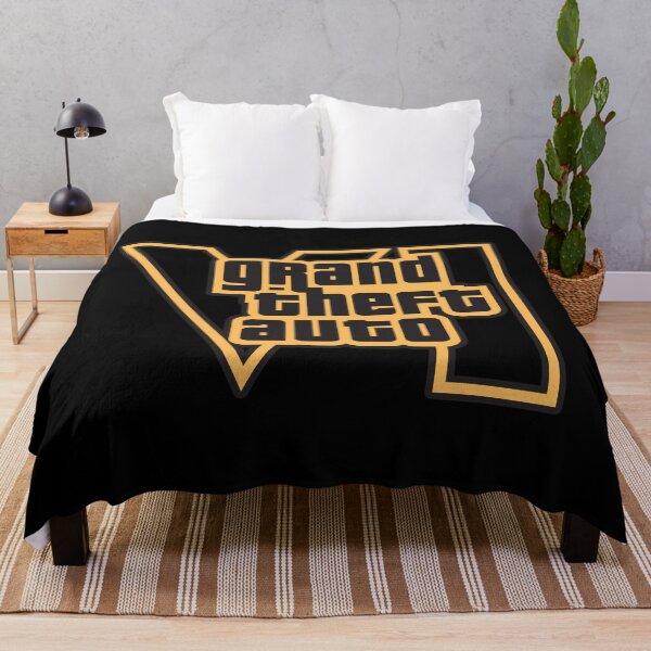 Artikelvorschau, GTA 6 Grand Theft Auto 6 Vice City Logo Gold entworfen und verkauft von BubblePopRed.