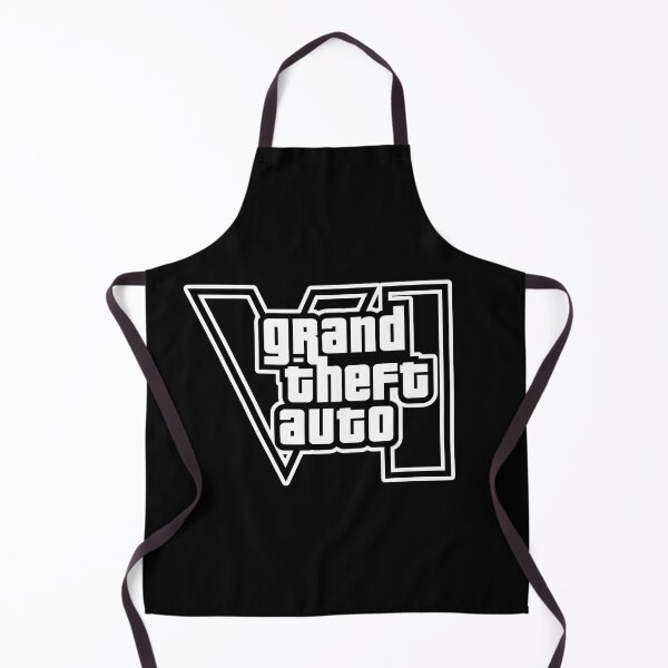 Item preview, GTA 6 Grand Theft Auto 6 Vice City Logo White + Black designed and sold by BubblePopRed.