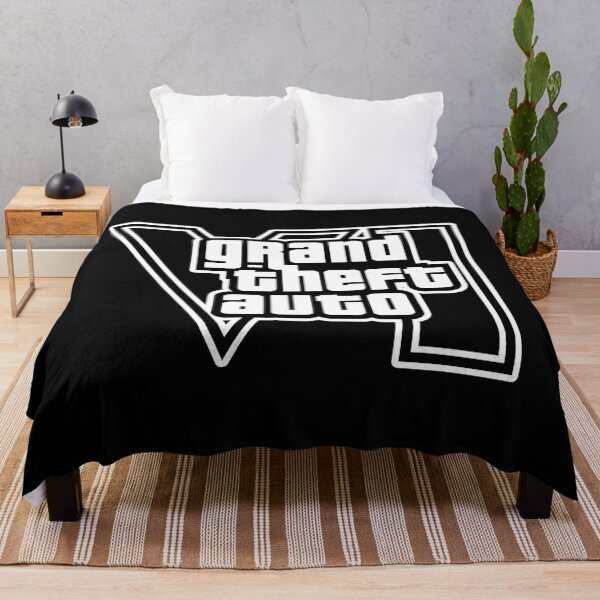 Artikelvorschau, GTA 6 Grand Theft Auto 6 Vice City Logo Weiß + Schwarz entworfen und verkauft von BubblePopRed.