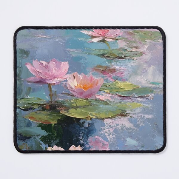 Item preview, Water Lilies by Claude Monet Fan Art Watercolor Painting Vintage Botanical Floral Flowers Nature Digital Illustration designed and sold by Matt_Smith.