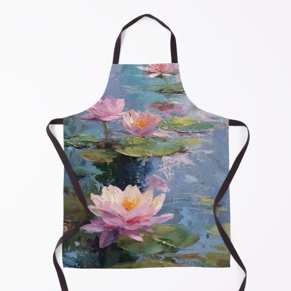 Item preview, Water Lilies by Claude Monet Fan Art Watercolor Painting Vintage Botanical Floral Flowers Nature Digital Illustration designed and sold by Matt_Smith.