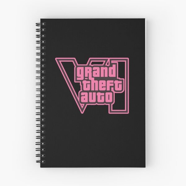 Item preview, GTA 6 Grand Theft Auto 6 Vice City Logo Purple Pink designed and sold by BubblePopRed.