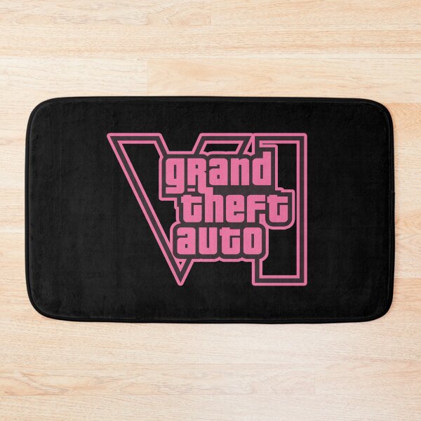 Item preview, GTA 6 Grand Theft Auto 6 Vice City Logo Purple Pink designed and sold by BubblePopRed.