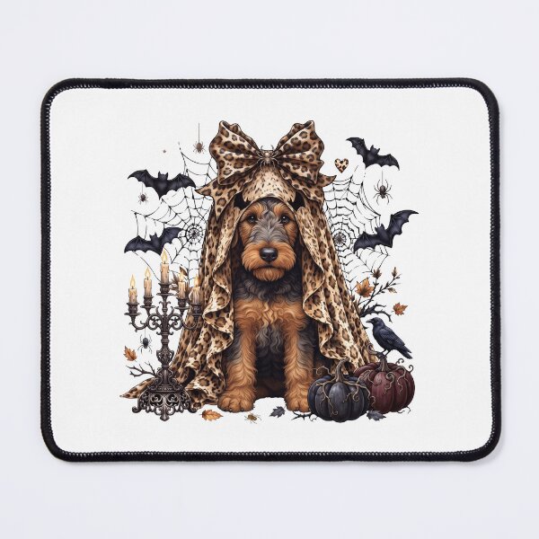 Item preview, Airedale Terrier Halloween Boo Pumpkin Dog Mom Lover designed and sold by dian-rody-crest.