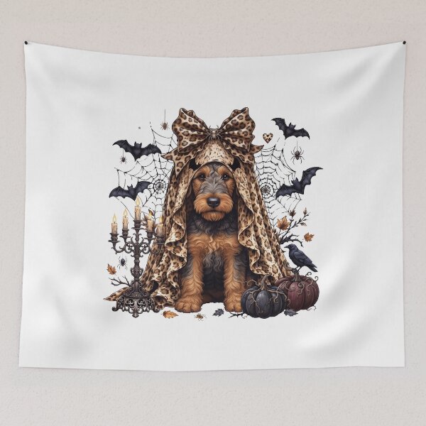 Item preview, Airedale Terrier Halloween Boo Pumpkin Dog Mom Lover designed and sold by dian-rody-crest.