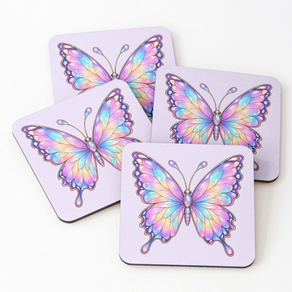 Item preview, Pastel Fantasy Butterfly – Iridescent Rainbow Fairy Wings designed and sold by HO•Designs.