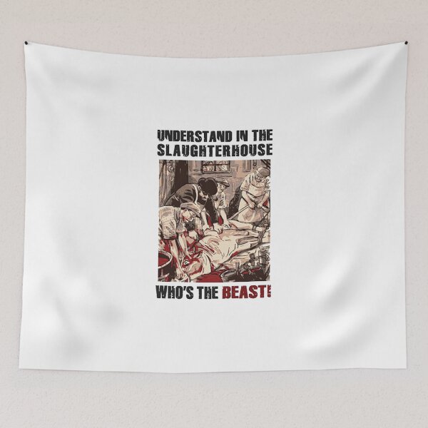 Item preview, Understand in the slaughterhouse who's the beast designed and sold by veganmarksydney.