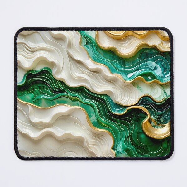Item preview, Sculptural Jade Ribbon Vortex with Kintsugi Gold designed and sold by Vicky Brago-Mitchell®.
