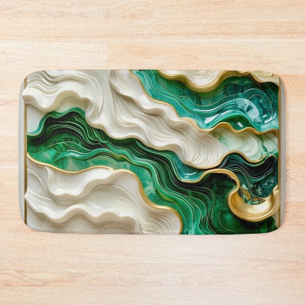 Item preview, Sculptural Jade Ribbon Vortex with Kintsugi Gold designed and sold by Vicky Brago-Mitchell®.