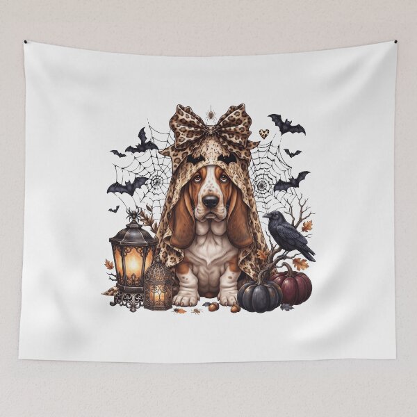 Item preview, Basset Hound Halloween Boo Pumpkin Dog Mom Lover designed and sold by dian-rody-crest.