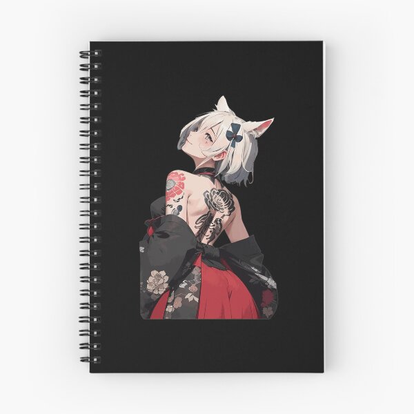 Item preview, Anime Cat Girl Tattoo Art  designed and sold by eauMaison72.