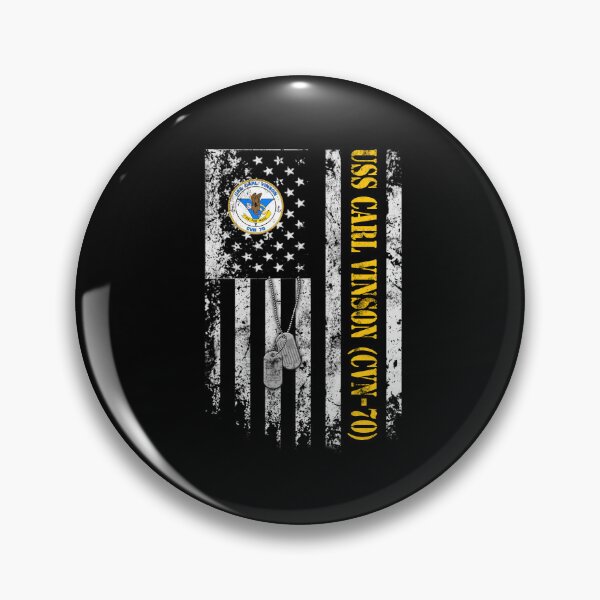 Item preview, USS Carl Vinson CVN-70 Distressed American Flag designed and sold by Osstaramilua.