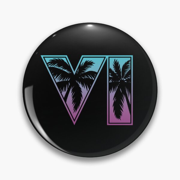 Item preview, GTA 6 Grand Theft Auto 6 Vice City Logo Vice City Gradient designed and sold by BubblePopRed.