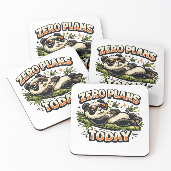 Item preview, Zero Plans Today – Lazy Panda Funny Sunglasses designed and sold by meghnad.