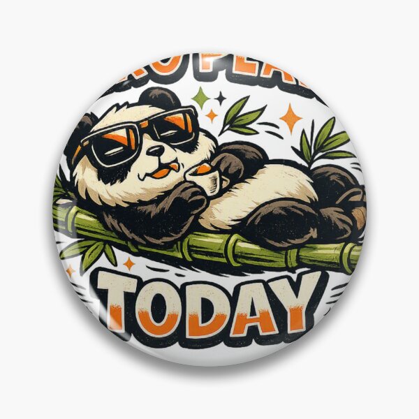 Item preview, Zero Plans Today – Lazy Panda Funny Sunglasses designed and sold by meghnad.
