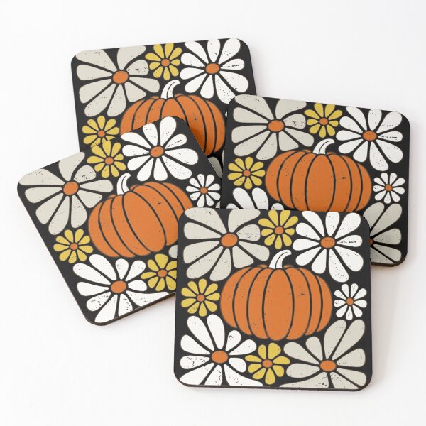 Item preview, Groovy Fall Pumpkin Retro Floral Daisy Autumn Season designed and sold by haitrieuic96.
